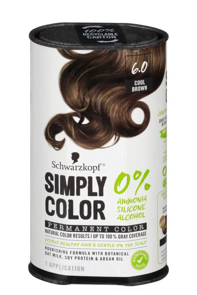 Schwarzkopf Simply Color Permanent Hair Color no ammonia natural hair dye