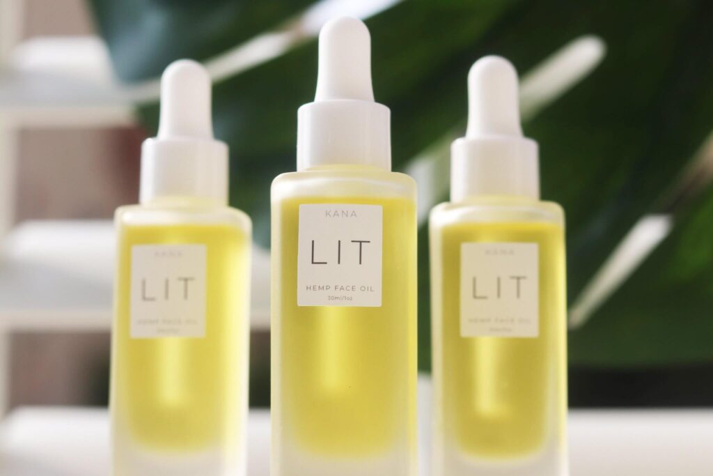 Kana L I T Premium Facial Oil Blend CBD skin care