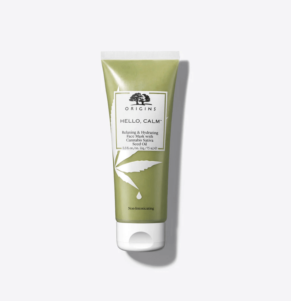 Origins Relaxing & Hydrating Face Mask With Cannabis Sativa Seed Oil CBD skin care