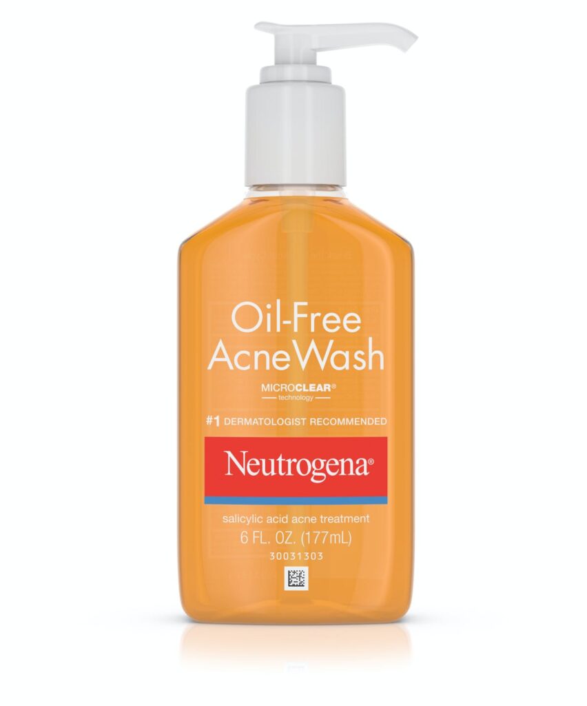 Neutrogena Oil Free Face Wash for acne