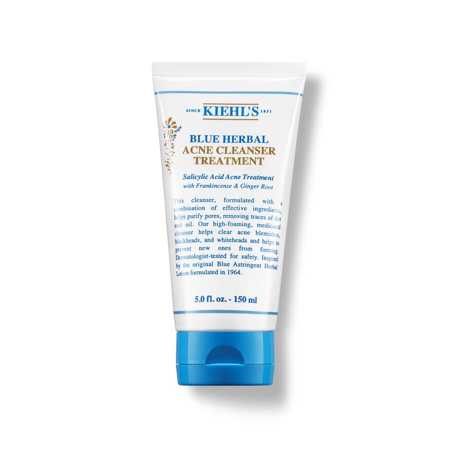 Kiehl’s Blue Herbal Acne Cleanser Treatment face wash for acne