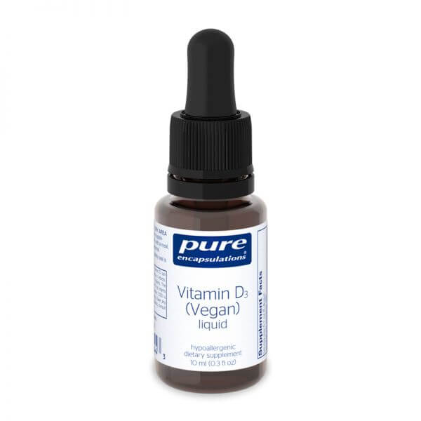 Pure Encapsulations Vitamin D3 (Vegan) liquid 10 ml vitamins for acne