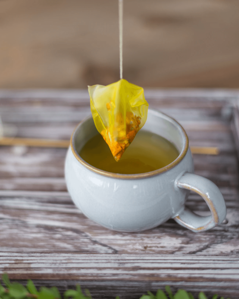 cup of turmeric tea