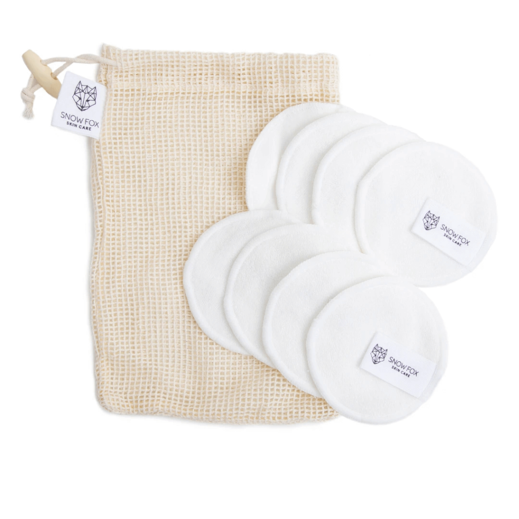 Snow Fox Skincare Reusable Bamboo Make Up Removal Pads