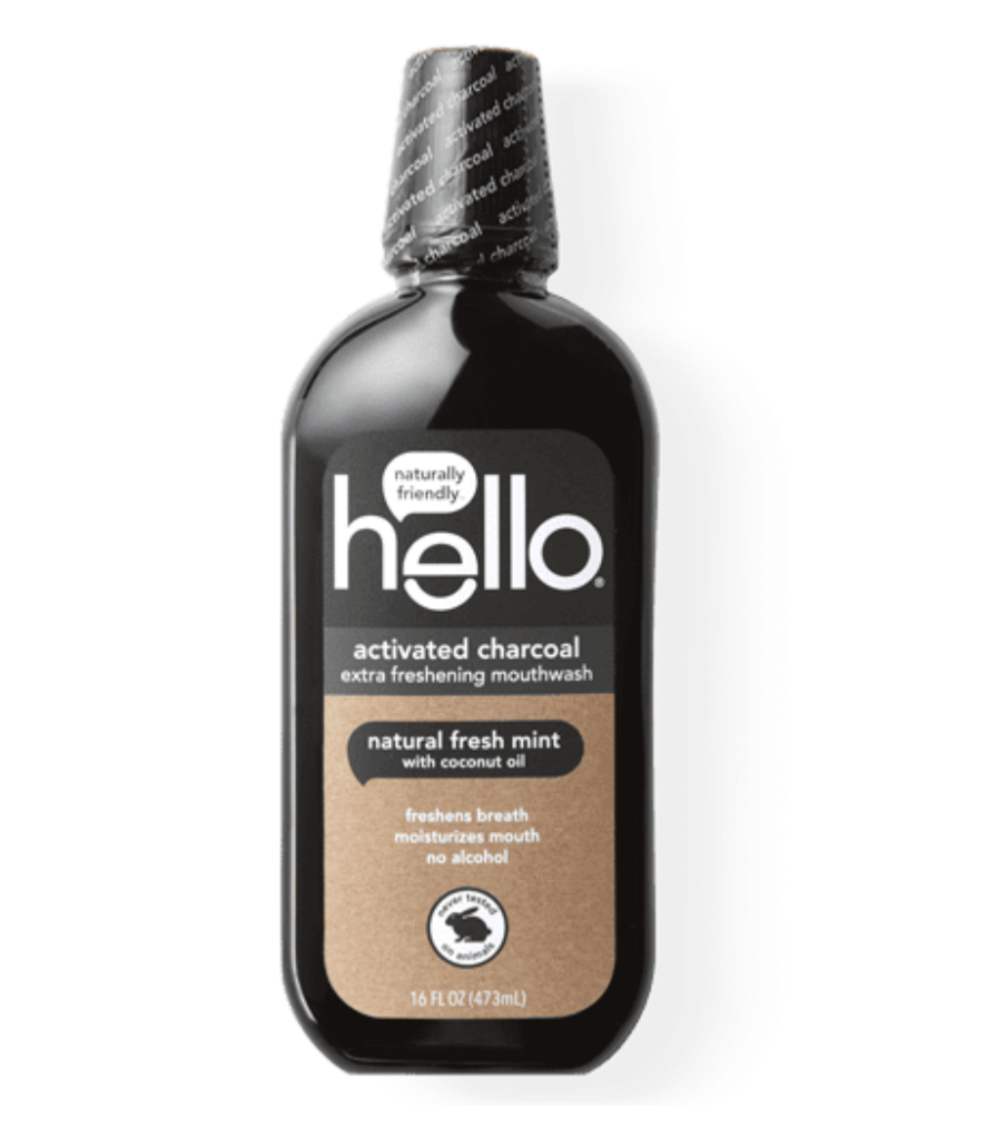 Hello Activated Charcoal Mouthwash