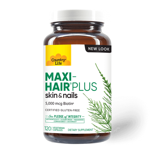 Country Life Maxi-Hair Plus Biotin Capsules 