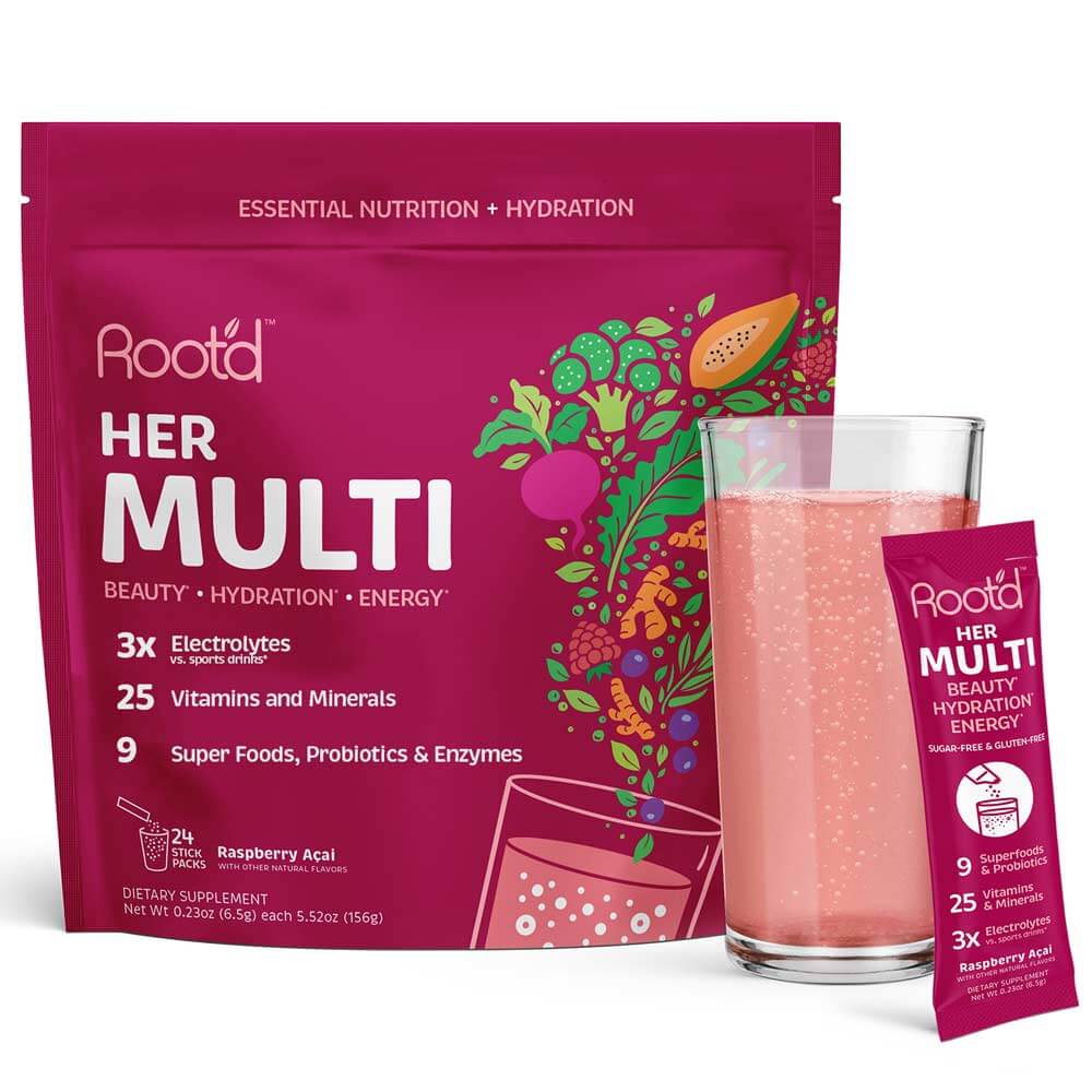 Root’d Powder MULTIvitamin + Electrolytes For Women