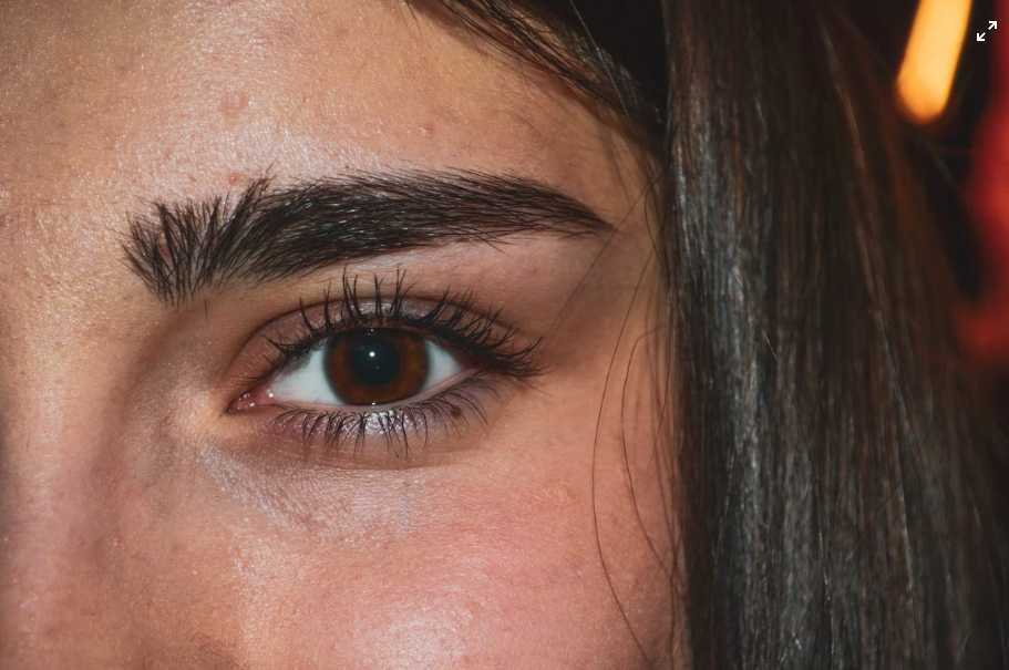 closeup shot of a woman's eye